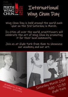 World Wing Chun Day - Saturday March 21st 2020